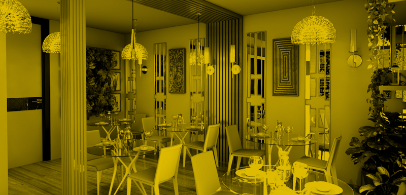 کافه رستوران لاچین | طراحی رستوران | طراحی داخلی مدرن کافه رستوران | شرکت طراحی مهندسی هارمونی